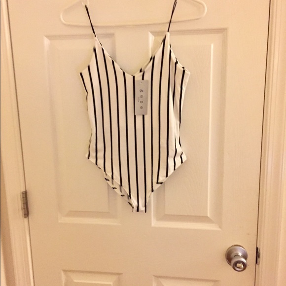 Striped Bodysuit - Picture 2 of 3